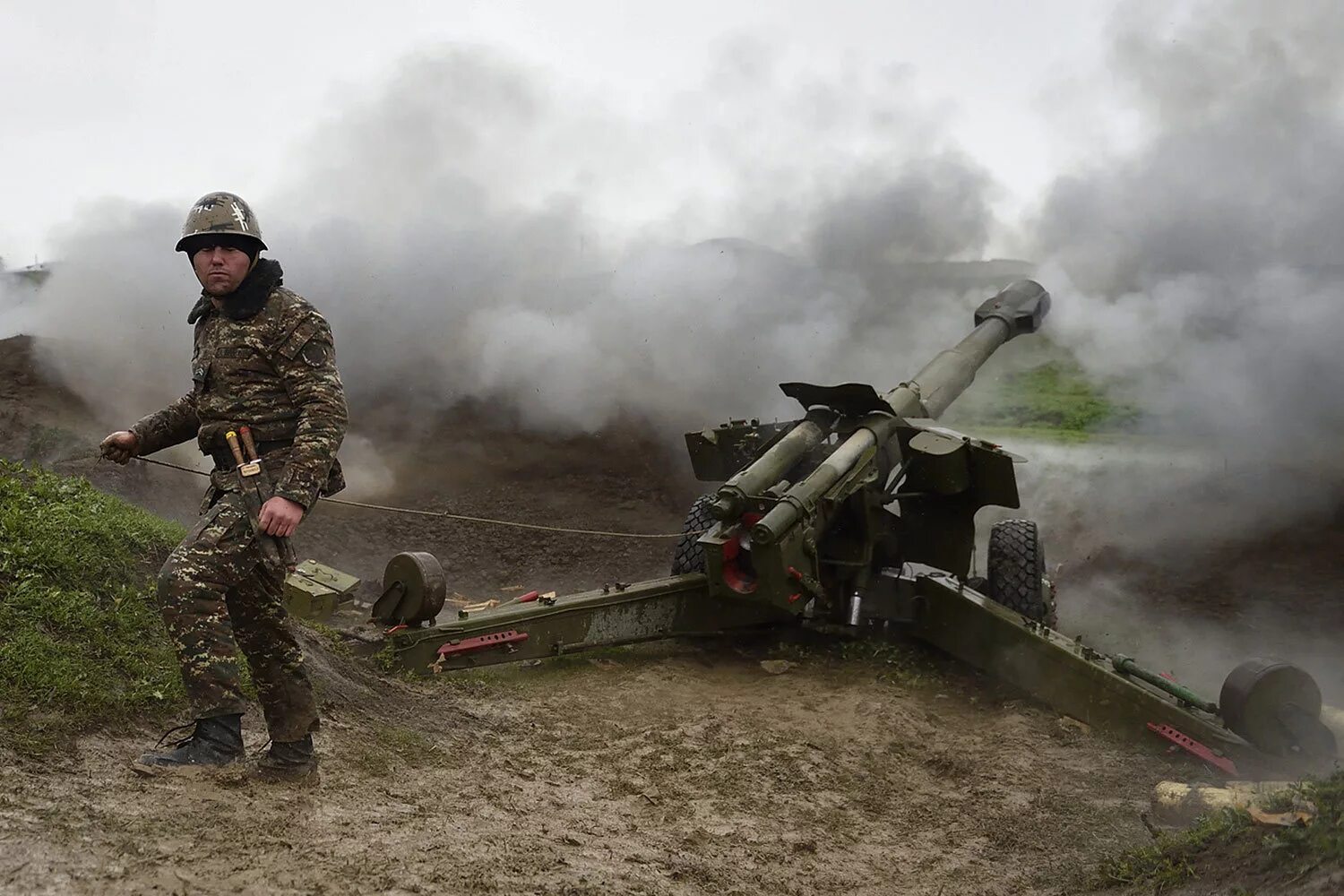 Нагорный Карабах гаубицы. Военные конфликты сегодня