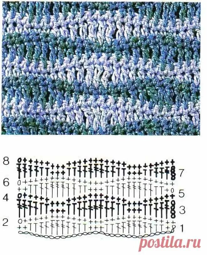 Поперечная техника крючком. Узоры крючком. Волнообразный узор крючком. Узор волна крючком. Многоцветное вязание крючком.