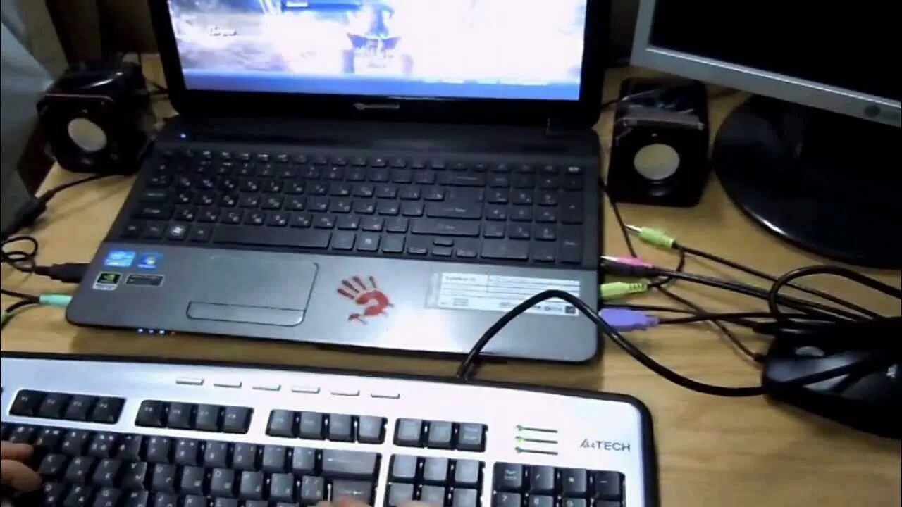 Клавиатура A4 KLS-23MUU X-slim USB+PS/2 и разъём д/наушников, 6 прогр кнопок - Y