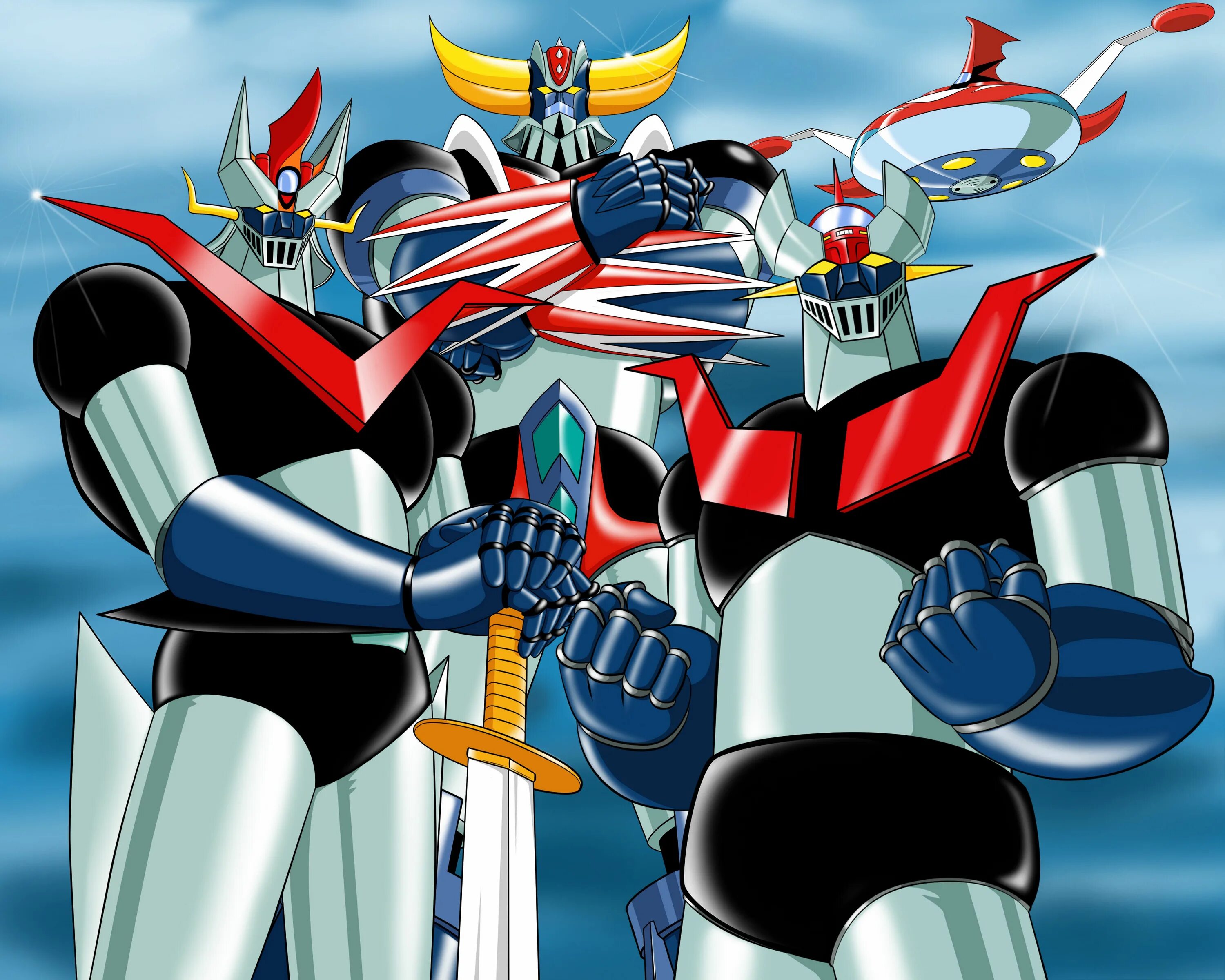 Grendizer. Мазингер Зет. Робот Мазингер. Мазингер и Грендайзер.