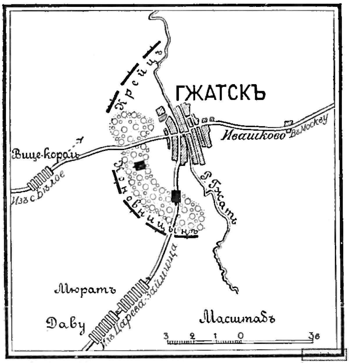 старый город гжатск. гжатский уезд смоленской губернии. немецкое кладбище гжатск. березина 1812 год карта. под гжатском.