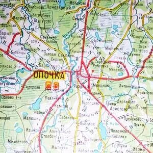 Карта озер псковская область