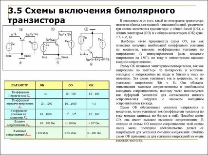 Общая характеристика биполярных транзисторов