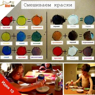 Как получить разные цвета при смешивании красок