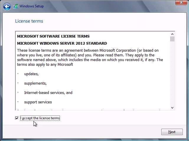 Установить windows server 2012. Установка windows server 2012. microsoft software license terms. license windows server. windows server 2012 r2 standard.