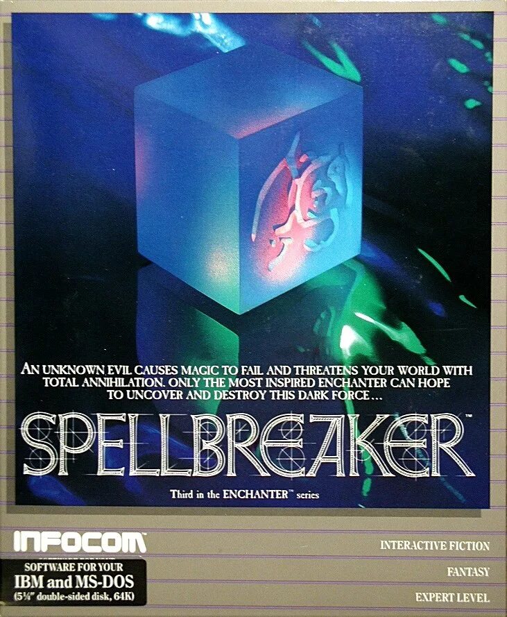 Spellbreaker Infocom. Interactive Fiction. Magic failed