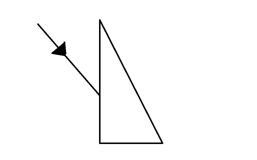 Световой луч падает на треугольную стеклянную. Дальнейший ход луча. Ход лучей в треугольной стеклянной призме. Ход лучей в прямоугольной призме рисунок. Луч падает на трехгранную призму постройте дальнейший ход луча.