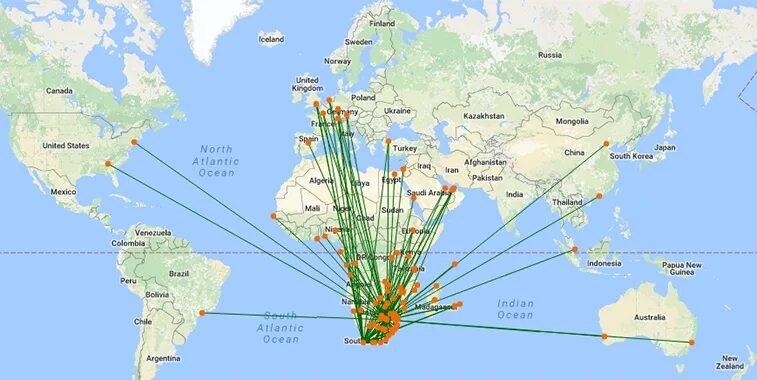 Города крупные морские порты африки. Аэропорты ЮАР на карте. Аэропорты Африки на карте. Порты Африки на карте. Порты ЮАР на карте.