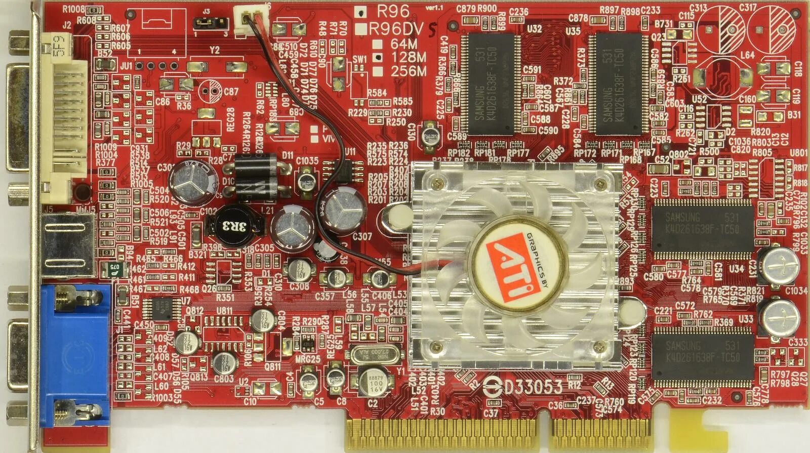 Ati radeon pro драйвера. Видеокарта ATI r96. ATI r96dv 256mb. Radeon 9550. R9550 256m DDR AGP характеристики.