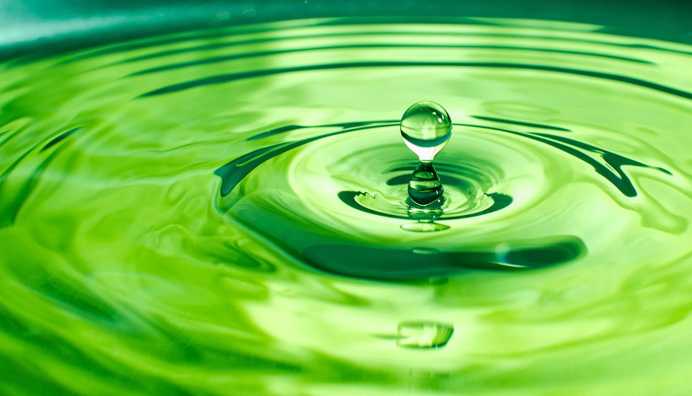 Зеленая вода. Зеленая жидкость. Капли воды. Круги на воде зеленые. Видеть зеленую воду