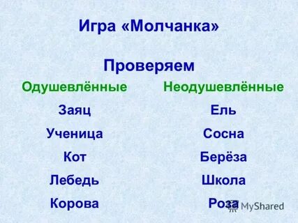 Береза неодушевленное