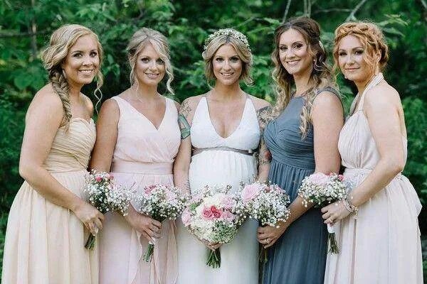 White Oaks Ranch Wedding from Sarah Kate Perfect bridesmaid dress, Blush bridesm