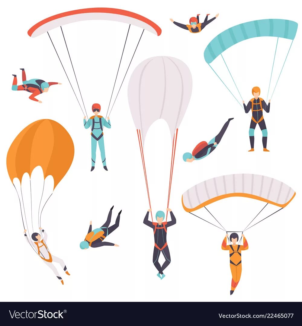 Falling through the air