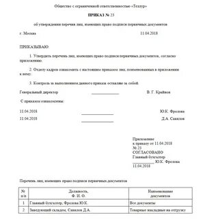 Право 1 и 2 подписи