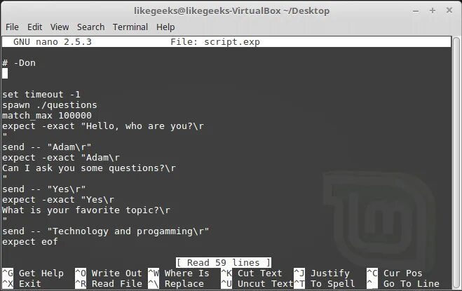 Expect scripting. Bash скрипты. Bash файл. Gui для запуска Bash скрипта. Инсталляция и настройка ОС семейства Unix.