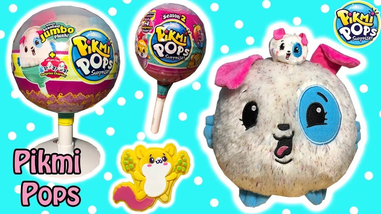 Pikmi Pops игрушка собачка антистресс. Jumbo Pop.