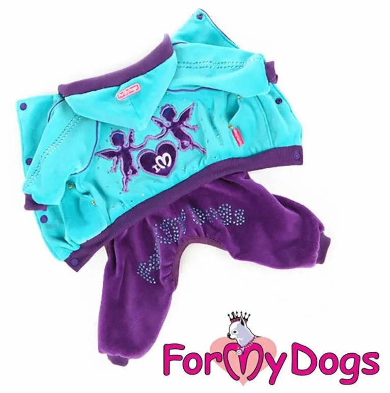 My dogs 3. Велюровый комбинезон для собак мелких пород. for my dogs одежда чихуахуа. for my dogs костюм для собак велюр коричневыйрозовый 407ss-2019. фо май догз голубой для собак комбинезон велюровый.
