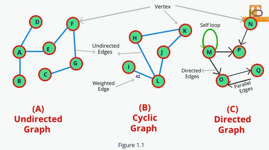 Graph data. Graph terminology. Graph structure. Degree of Vertex. Graph data structure.