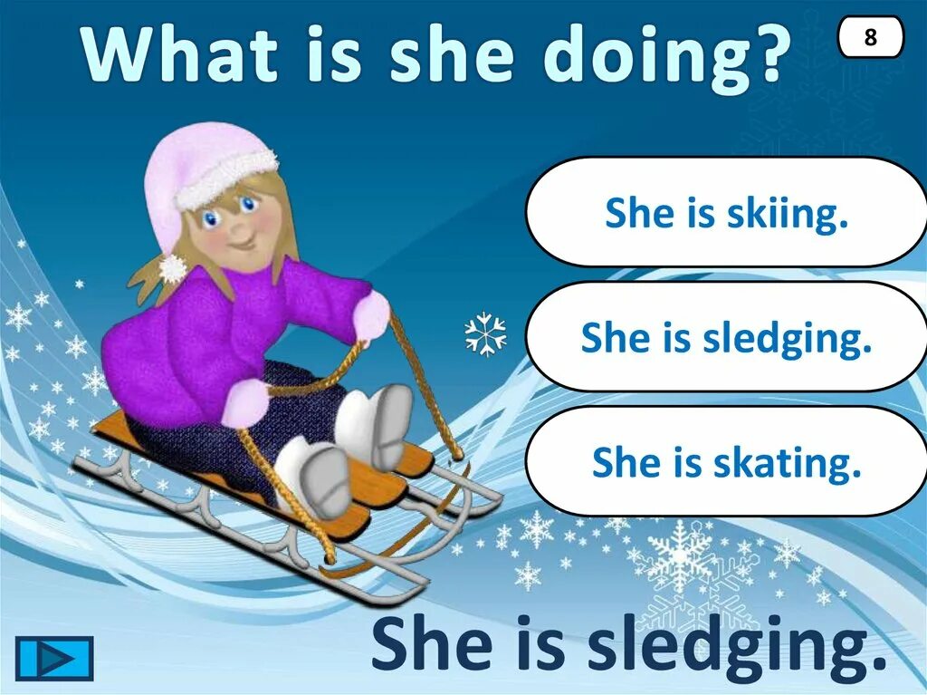 He is skating. She is Skiing. Winter activities Cards. She is Skating. He is Skiing.