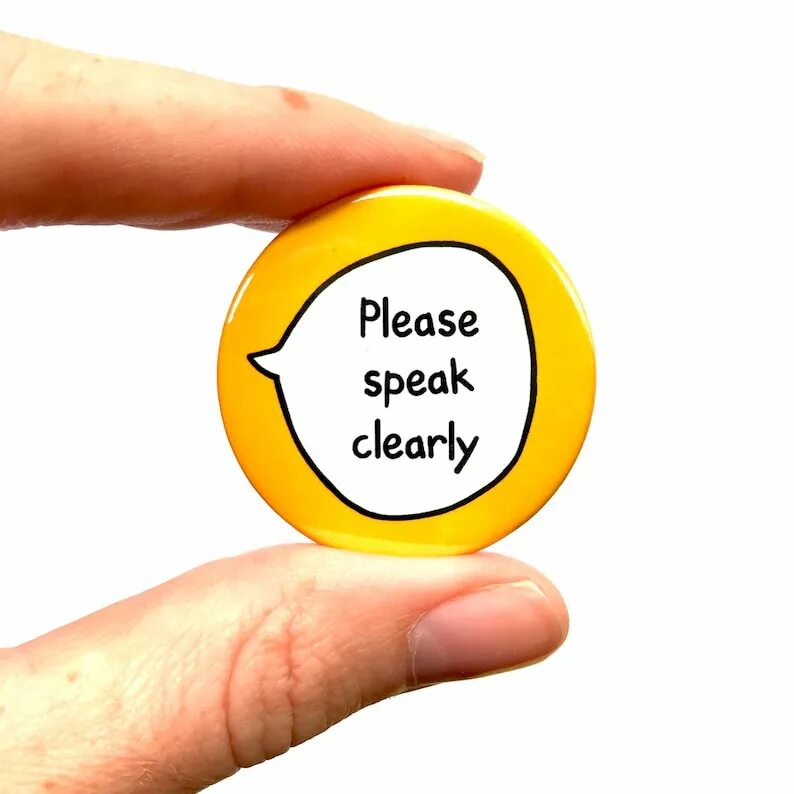 Speak clearly. Clearly. Speak clearly pictures. Speak in pairs Sticker.
