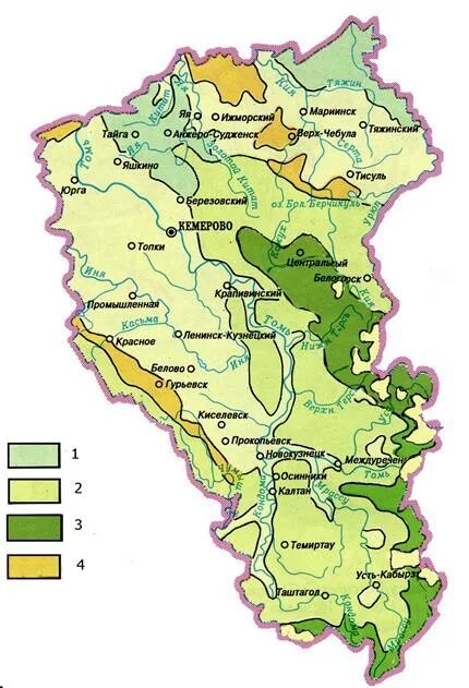 Кузбасс какая природная зона. Кузбасс карта области. Карта Кемеровской области Кузбасса. Кузнецкий бассейн на территории Кемеровской области. Карта рельефа Кемеровской области.