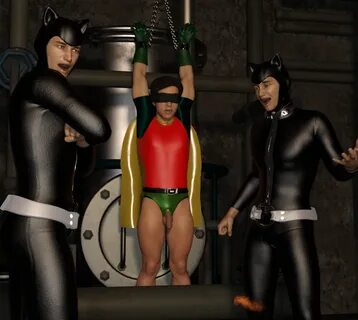 Graphic Robin Bondage Art 