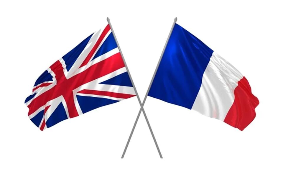 Британия и Франция. Флаг Англии и Франции. Британский и французский флаг. Флаг Франции и Великобритании.
