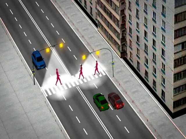Умный пешеходный переход. Современный пешеходный переход. Умный пешеходный переход с подсветкой. Пешеходные камеры.