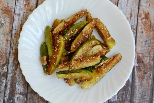 Ужин по-восточному: жареные огурцы "Мясо в шоке" Recipes, Food, Vegetables