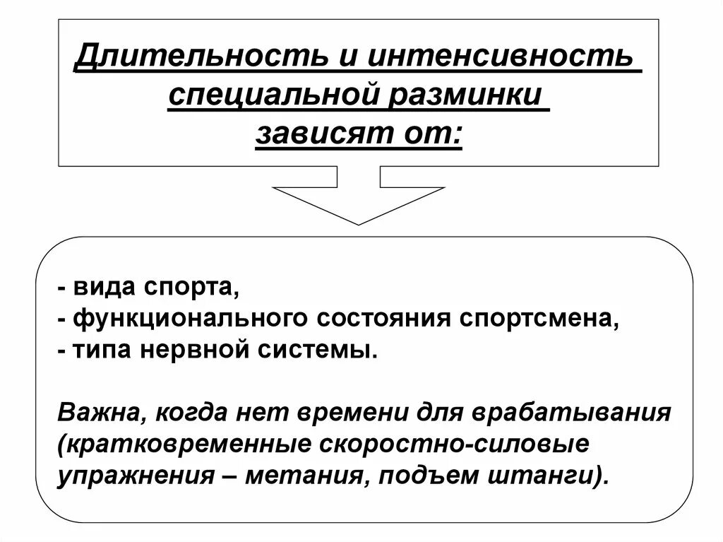 Физиологическая характеристика состояния организма. Физиологическая характеристика состояний спортивной деятельности. Физиологические состояния , характерные при спортивной деятельности. Физиологическая характеристика разминки.