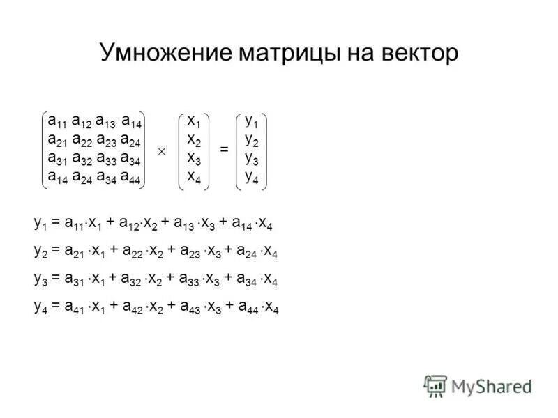 Как умножать матрицы 2 на 2