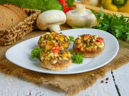 Грибы с чесноком в духовке рецепт