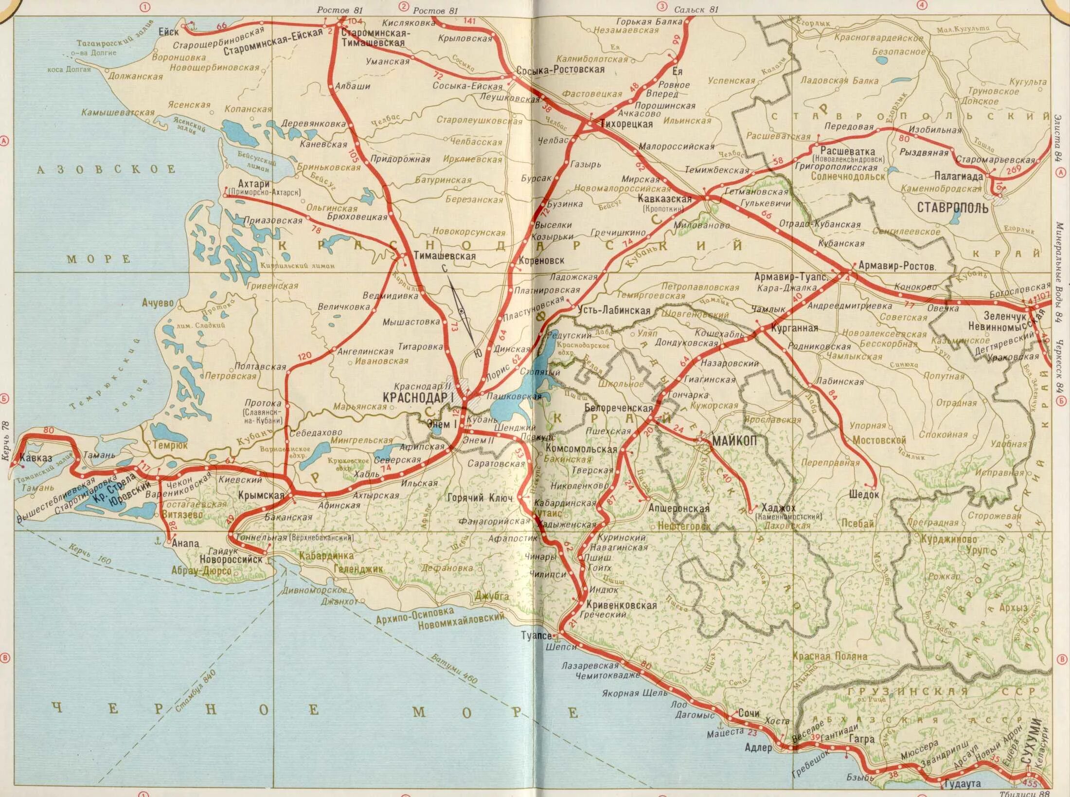 Карта ж/д Краснодарского края. Карта ж.д.дорог Краснодарского края. ЖД карта Краснодарского края. РЖД карта железных дорог Краснодарского края.