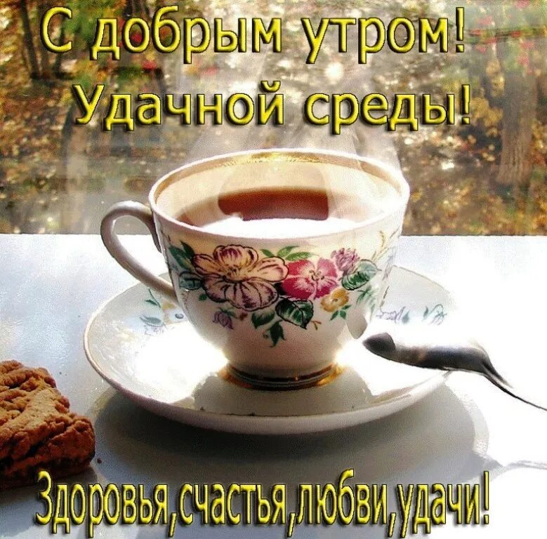 Картинки хорошего дня и настроения среда. Доброе утро среда. с добрым утром среды. открытки с добрым утром среды. поздравление со средой.