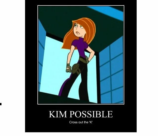 Kim possible мозаика. Possible possible текст