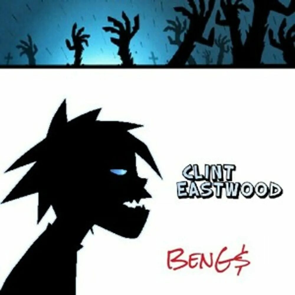 2-D Gorillaz Clint Eastwood. Гориллаз Клинт Иствуд. Gorillaz Clint Eastwood обложка. Gorillaz обложка Eastwood. Gorillaz i am happy