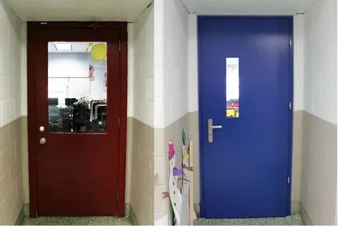 Дверь школьного кабинета