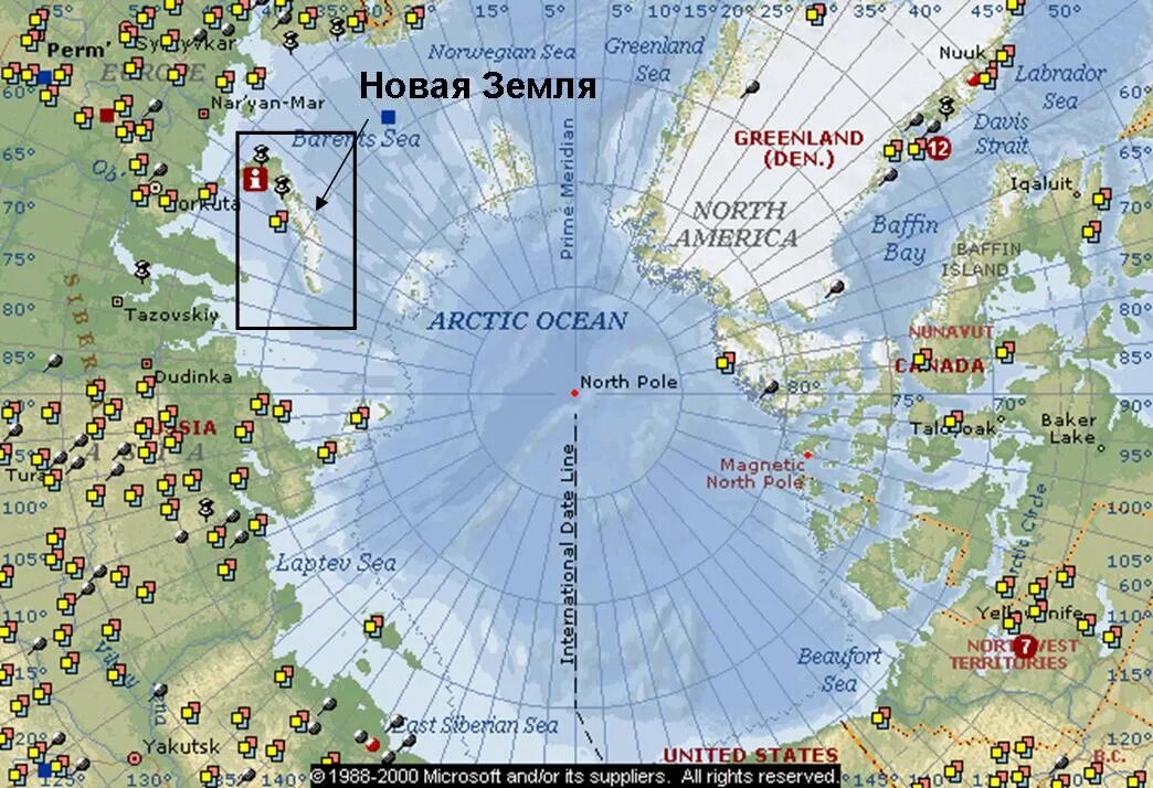 Новые земли рф. Остров новая земля на карте России. Остров новая земля на карте Северного Ледовитого океана. Где находится остров новая земля на карте. Карта новая земля на карте.