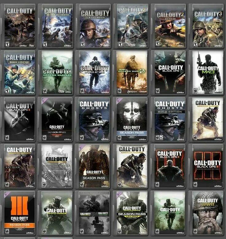 Сколько играет в call of duty. Популярные игры на пк. компьютерные игры названия. список всех игр. call of duty все игры по порядку список.