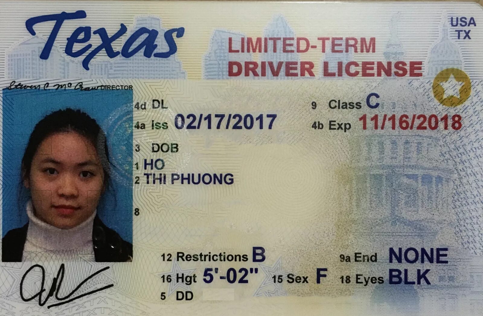 License us. Driver's License USA Texas.