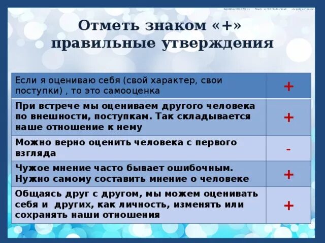Выберите верные утверждения для процедуры обязательно возвращает. Если я оцениваю себя свои поступки свой характер это самооценка. если я оцениваю себя свои поступки. если я оцениваю себя свои поступки свой характер. отмете + знаком верные утверждение.