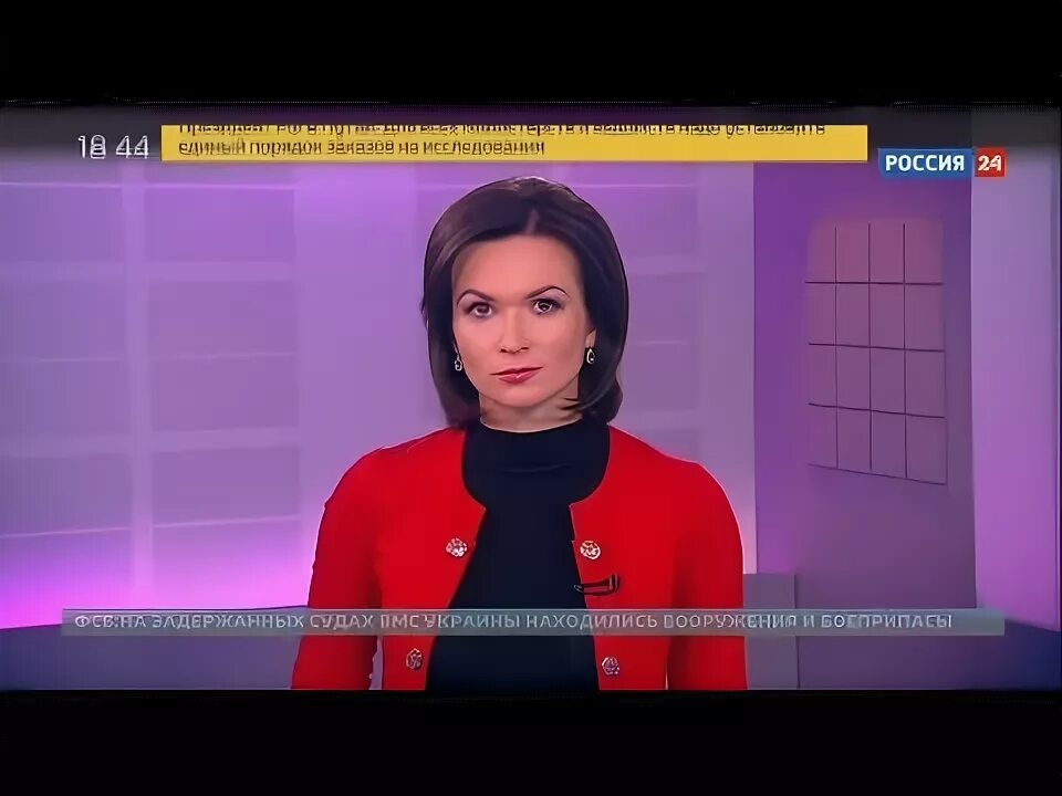 Ведущая Россия 24 Литовко.