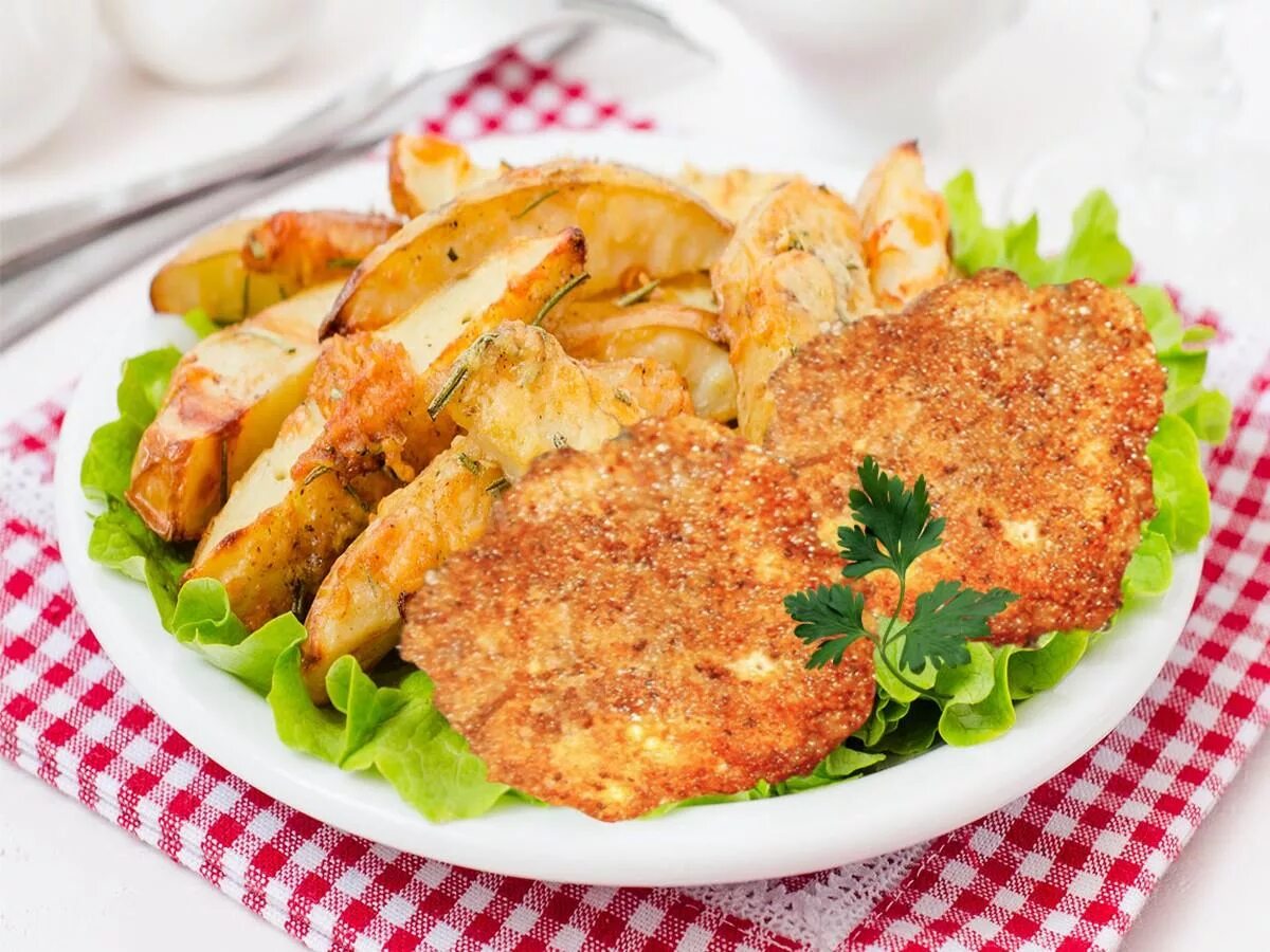 Куриные отбивные в панировке. Отбивные. Шницель «дортмундский диетический». Отбивные из филе в сухарях. Свинина в сухарях.