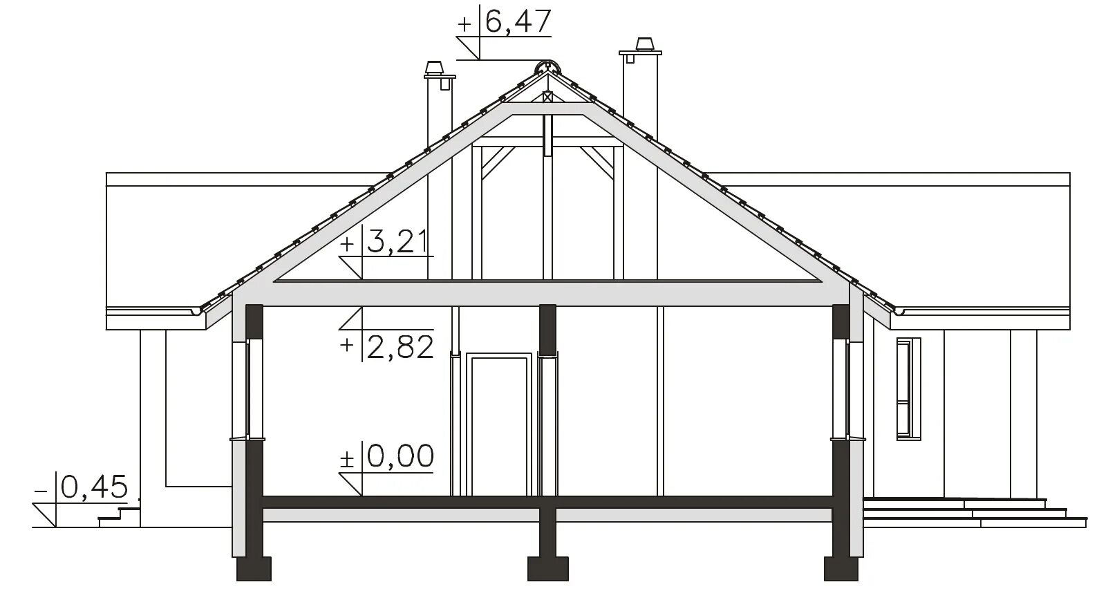 разрез коттеджа. высота потолков в частном доме. высота мансардного этажа. высота мансардного этажа двухскатной крыши. высота первого дома 15 м а второго.
