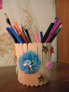 Подставка под карандаши своими руками