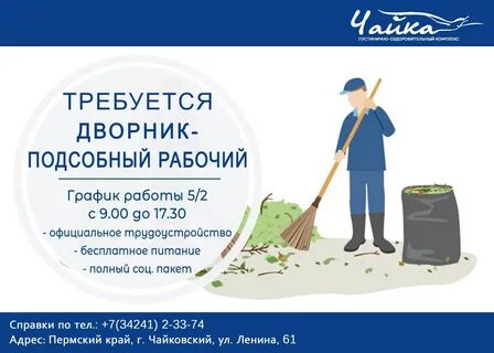 Куда требуется дворник