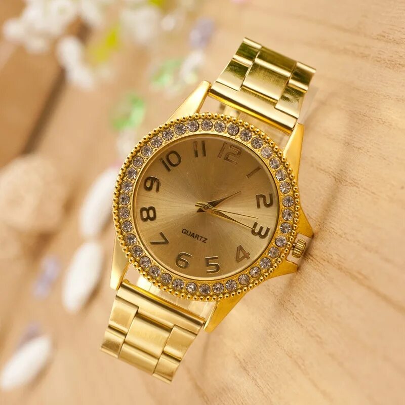 Часы женские золотистые Eliyina Quartz 6614. Gucci Gold watch 24k. Золотые часы мужские. Позолоченные часы.