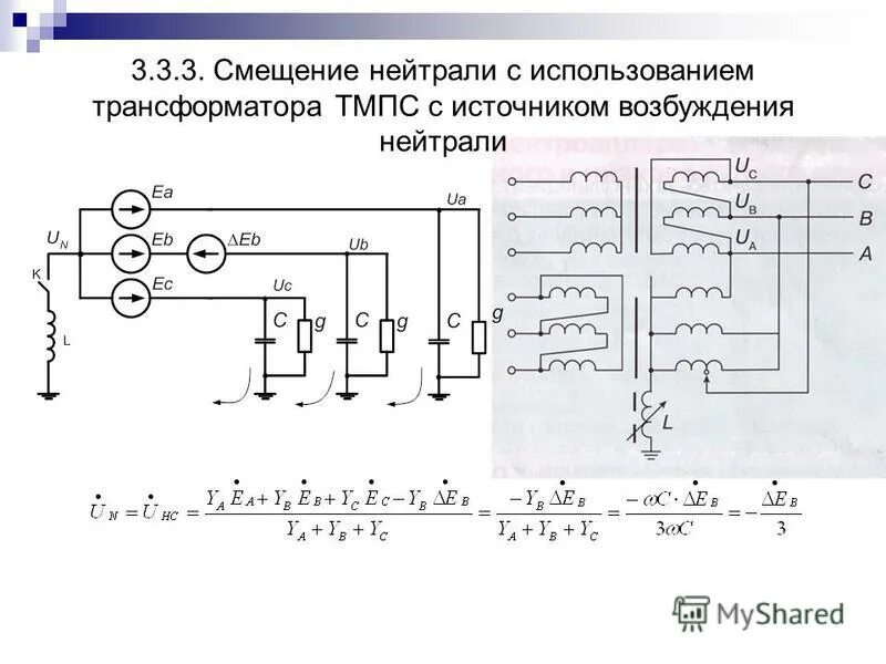 Смещение нейтрали. Трансформатор тока на нейтраль трансформатора 0.4 кв. трансформатор напряжения в нейтрали генератора. заземление нейтрали трансформатора.