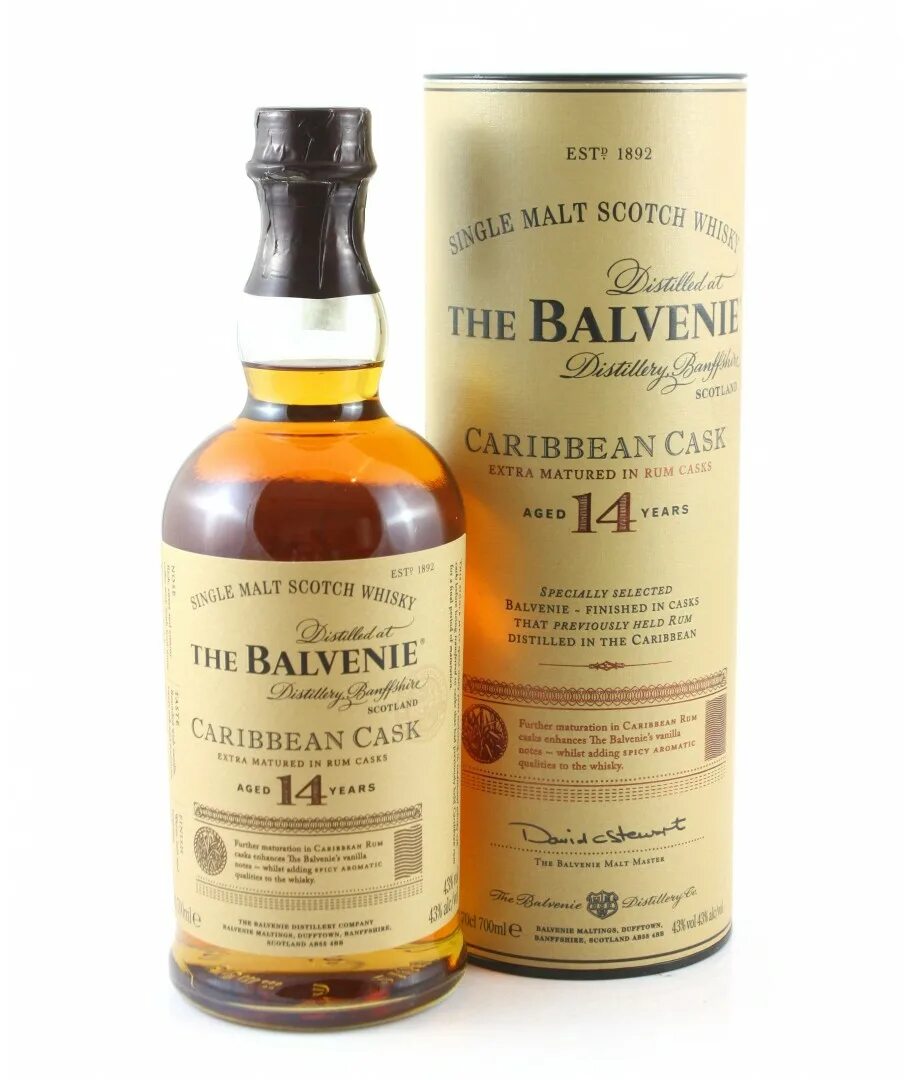 Balvenie 14 Caribbean Cask. Балвени Карибиан Каск. Balvenie rum Cask. Виски Балвини тубусе.