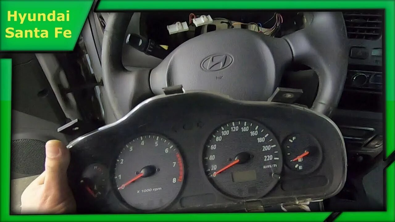 Как снять панель приборов санта фе Запчасти HYUNDAI SANTA FE 00 (2001-2006) группы электрические подгруппы панель